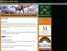 Tablet Screenshot of dinosaurisle.com